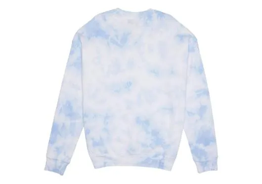 WomenMen TOMS TieDye Fleece Crewneck Sweatshirt Blue Dye TOMS Sweatshirts