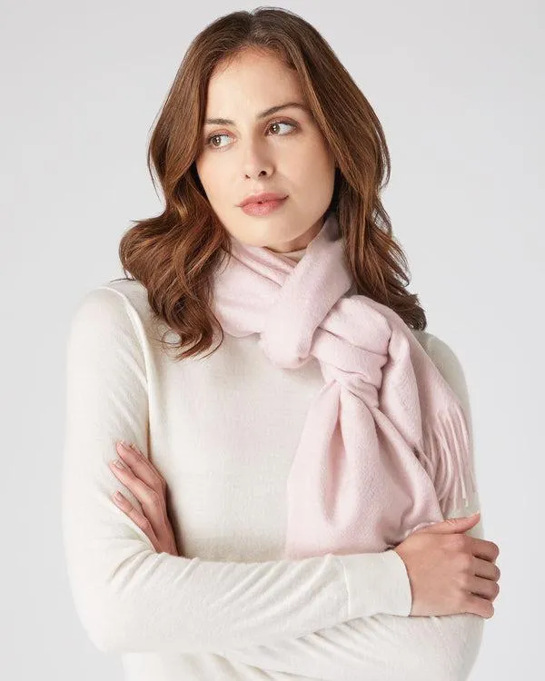 WomenMen Unisex Large Woven Cashmere ScarfIn Quartz Pink Quartz Pink NPeal Cashmere Scarves