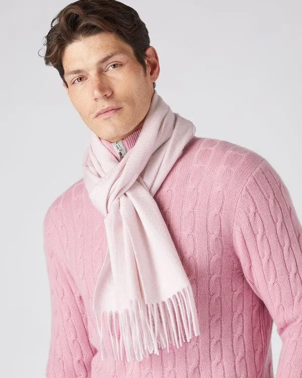 WomenMen Unisex Large Woven Cashmere ScarfIn Quartz Pink Quartz Pink NPeal Cashmere Scarves