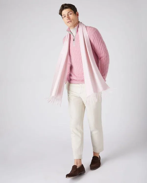 WomenMen Unisex Large Woven Cashmere ScarfIn Quartz Pink Quartz Pink NPeal Cashmere Scarves