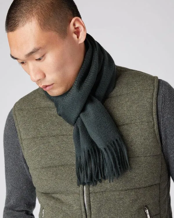 WomenMen Unisex Woven Cashmere ScarfIn Dark Green Dark Green NPeal Cashmere Scarves