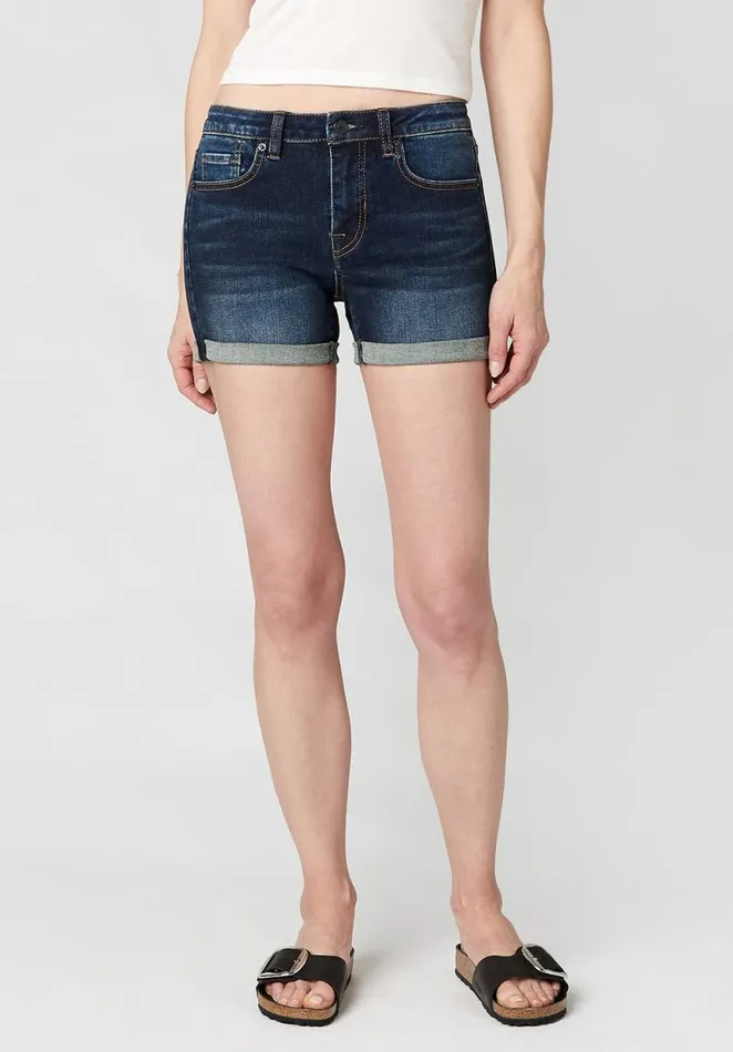 Women Mid Rise Carla Antique Sanded Shorts Indigo Buffalo David Bitton Shorts and Skirts Women Mid Rise Carla Antique Sanded Shorts Indigo Buffalo David Bitton Shorts and Skirts