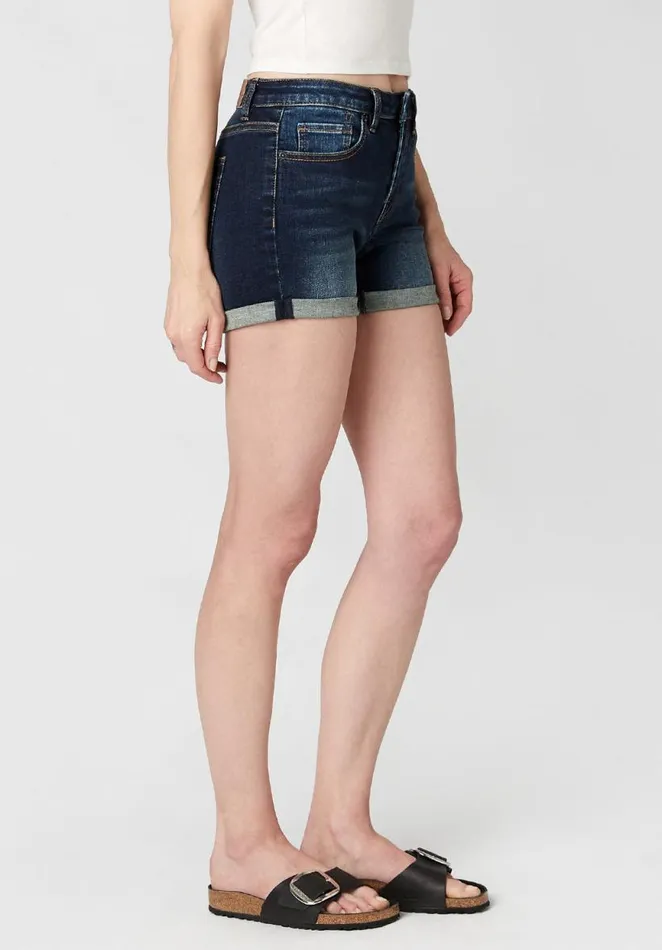 Women Mid Rise Carla Antique Sanded Shorts Indigo Buffalo David Bitton Shorts and Skirts