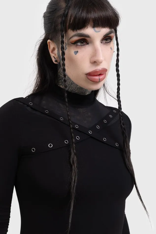 Women Midi Killstar Midnight Riot Dress