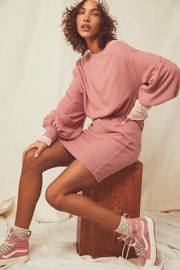 Women Mini Dresses Free People Last Call Mini Dress Clay Roses
