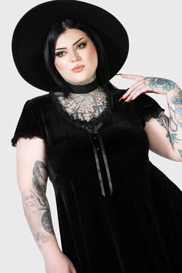 Women Mini Killstar Heather Babydoll Dress B