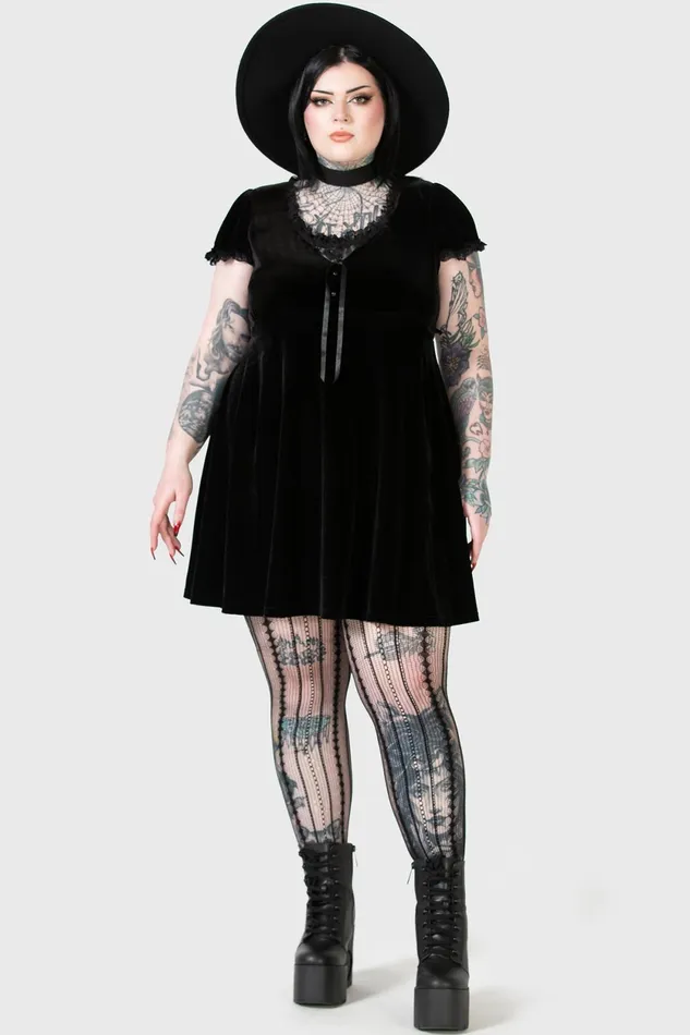 Women Mini Killstar Heather Babydoll Dress B