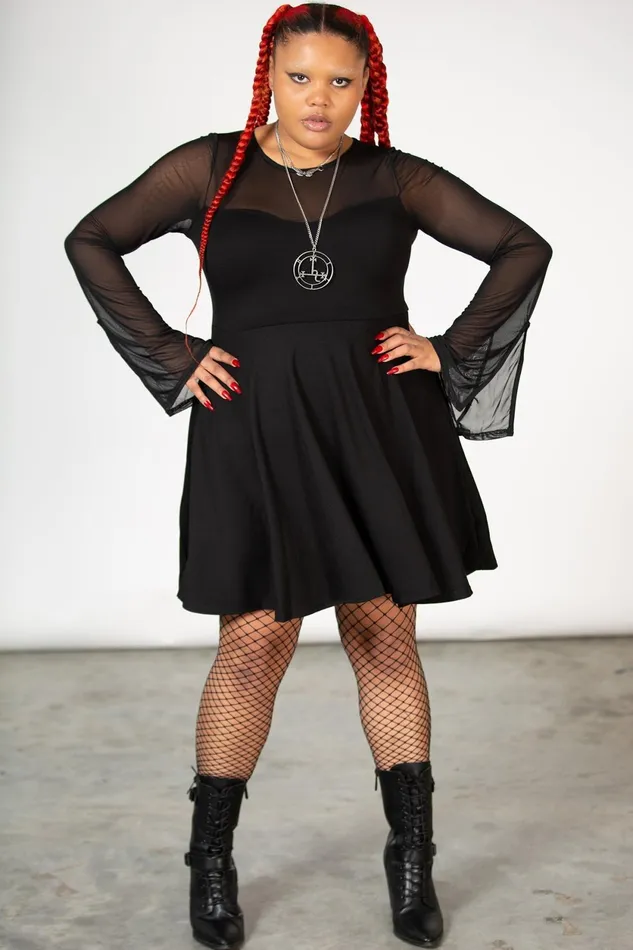 Women Mini Killstar Struck By Night Dress