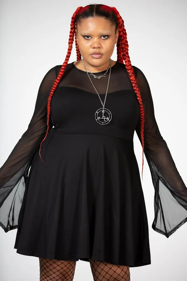 Women Mini Killstar Struck By Night Dress