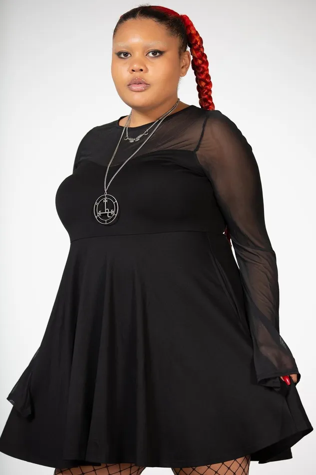 Women Mini Killstar Struck By Night Dress