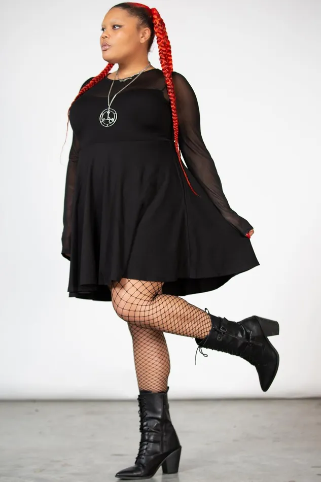 Women Mini Killstar Struck By Night Dress