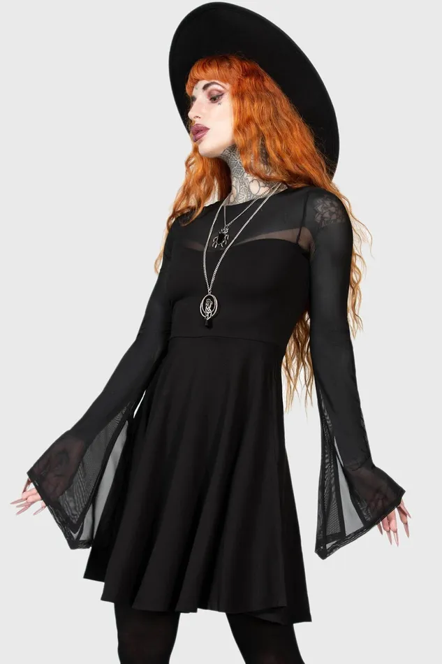 Women Mini Killstar Struck By Night Dress