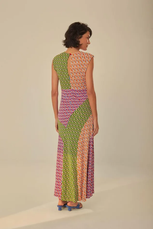 Women Mixed Cashew Knot Maxi Dress Caju Mix FARM Rio Maxi Dresses