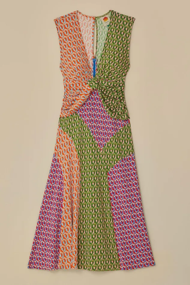Women Mixed Cashew Knot Maxi Dress Caju Mix FARM Rio Maxi Dresses