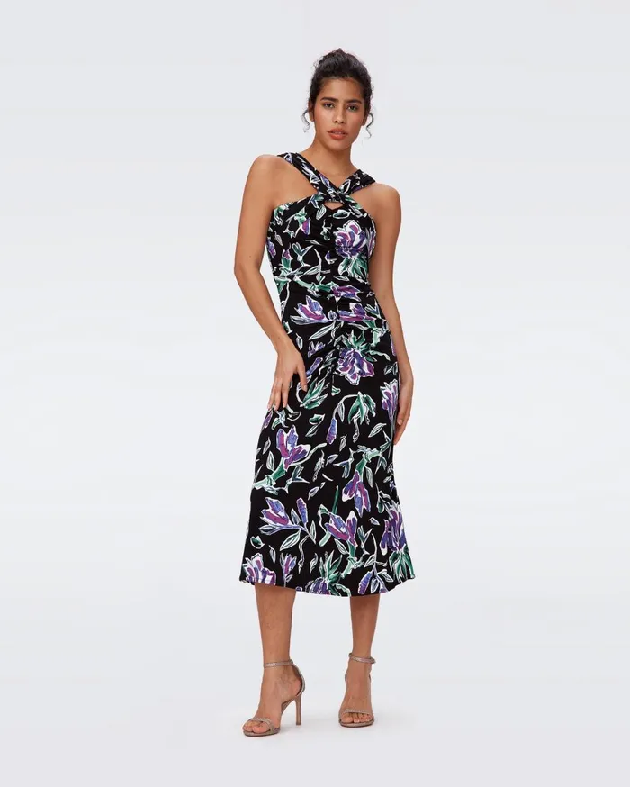 Women Neely Dress Huge Tulip Fields Violet DVF Dresses