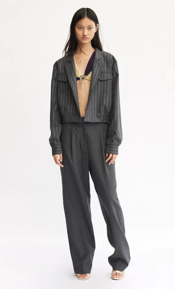 Women Outerwear Bec Bridge INTERSTELLAR BOMBER Charcoalsilver