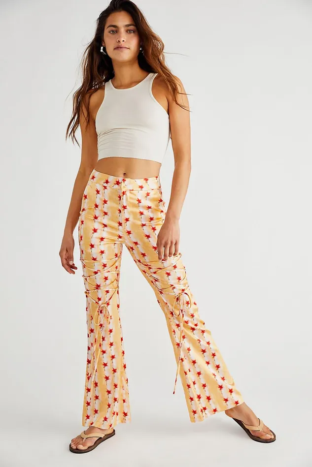 Women Pants Free People Silk Coral Pants Coral