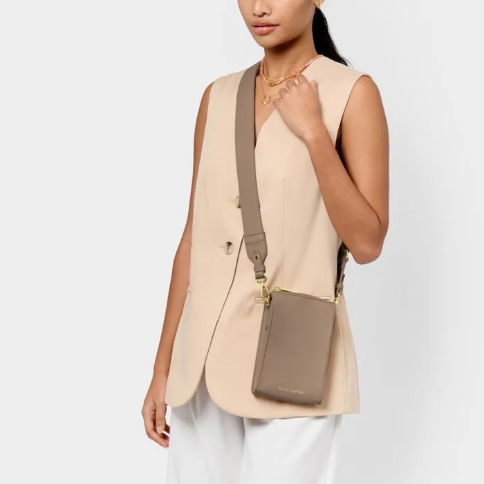 Women Phone Bags Katie Loxton Effie Slim Crossbody Bag In Mocha 8211 Vegan Leather Women Phone Bags Katie Loxton Effie Slim Crossbody Bag In Mocha 8211 Vegan Leather