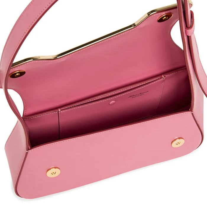 Women Pink Leather Thepluto Bag Santoni Bags