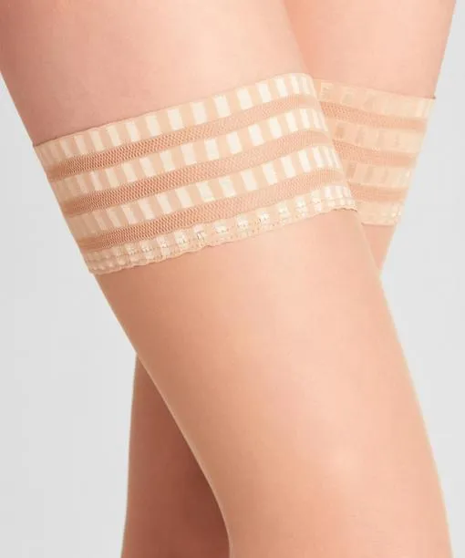 Women Pure Matt 20 DEN Women Stay Ups Golden FALKE Thigh Highs