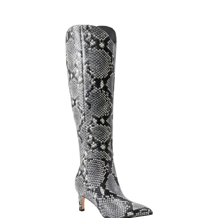 Women Quinnie Dress Boot Snake Print Marc Fisher Boots