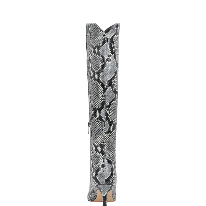 Women Quinnie Dress Boot Snake Print Marc Fisher Boots