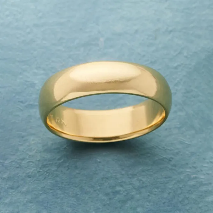Women Quintessential Gold Band Sundance Catalog Rings