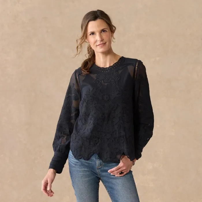 Women Reach For Beauty Top Petite Black Sundance Catalog Petite Styles