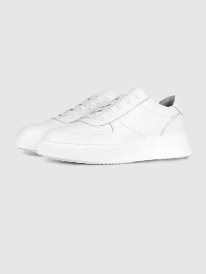 Women Reiss Brands Footwear Leather Marais Trainers White