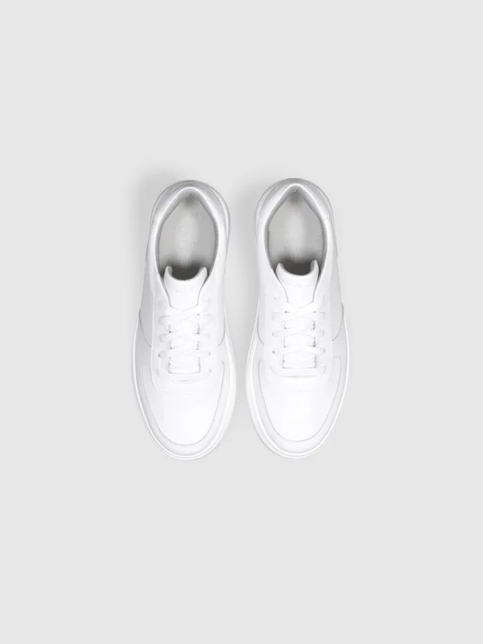 Women Reiss Brands Footwear Leather Marais Trainers White