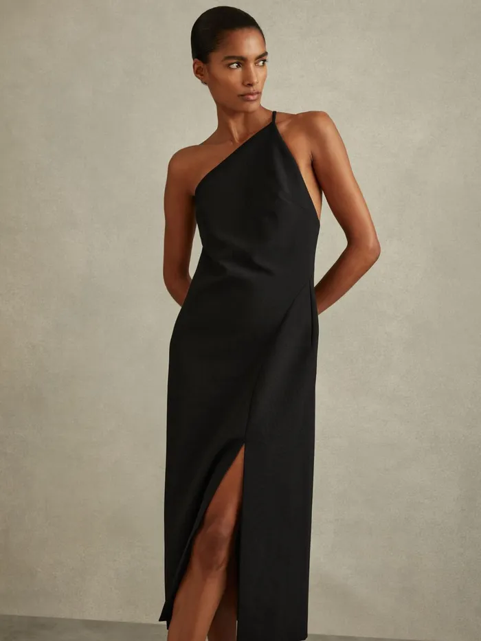 Women Reiss Dresses Suri OneShoulder Bodycon Dress Black