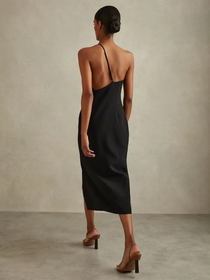 Women Reiss Dresses Suri OneShoulder Bodycon Dress Black