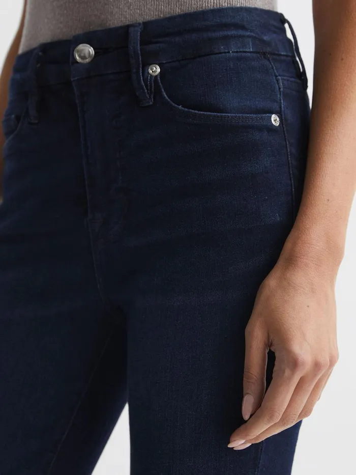 Women Reiss Jeans American Sculpting Skinny Jeans Mid Blue