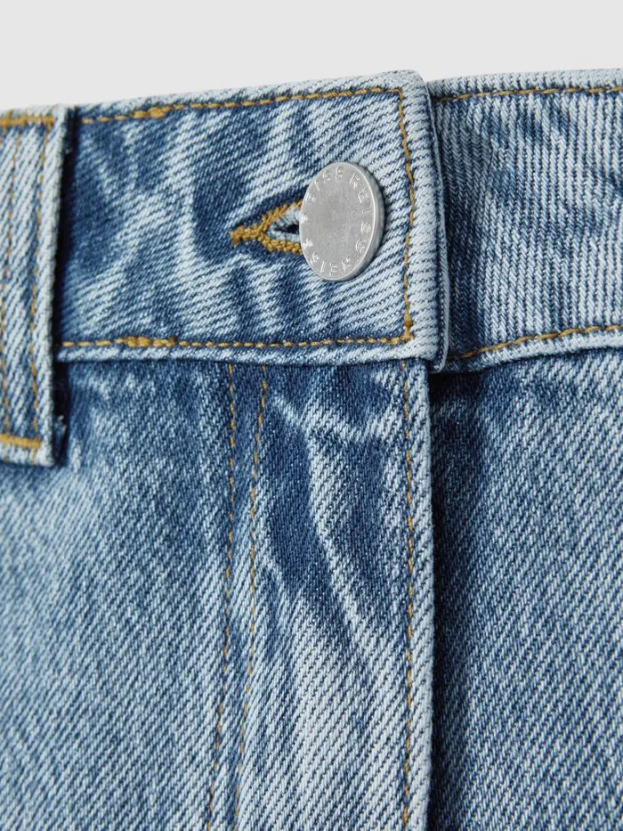 Women Reiss Shorts Olivia High Rise Denim Shorts Light Blue