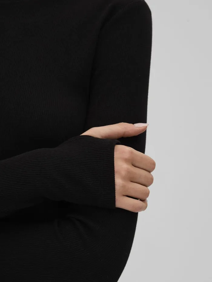 Women Reiss Tops Tora Cotton Blend Crew Neck Top Black