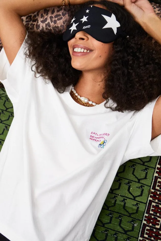 Women RIXO All Clothing Embroidered Tshirt White With Embroidery