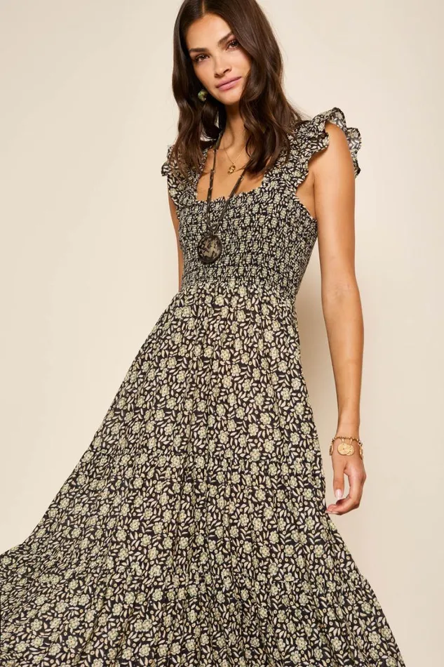 Women RIXO All Clothing Kendall Cotton Dress Carnation Olive