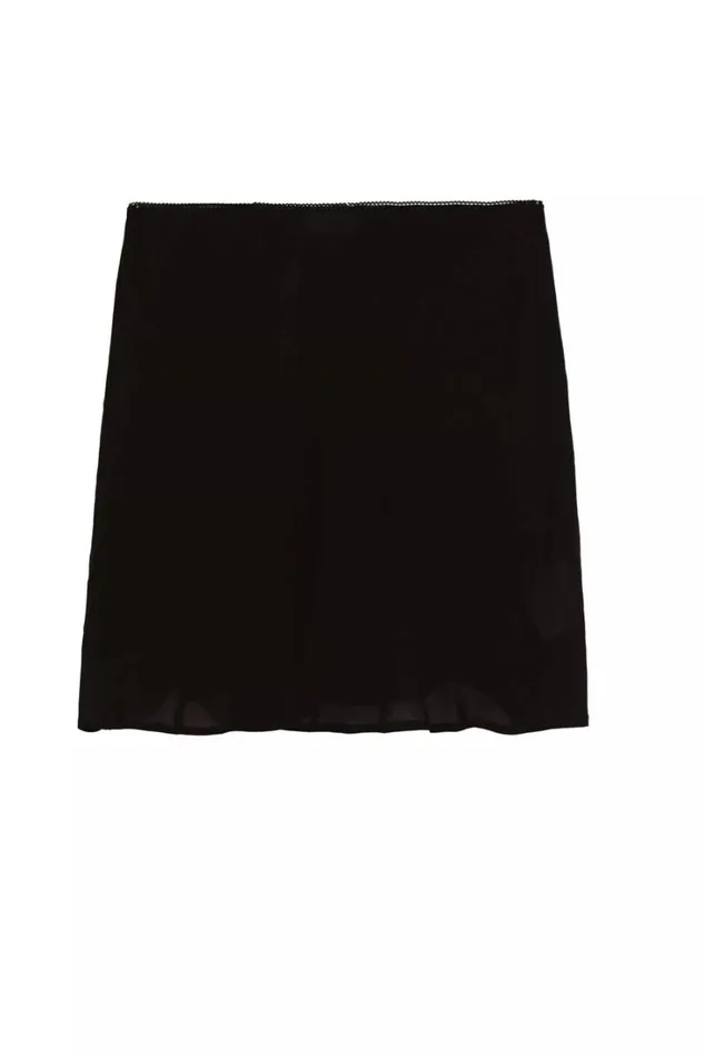 Women RIXO Wardrobe Staples Slip Skirt Black