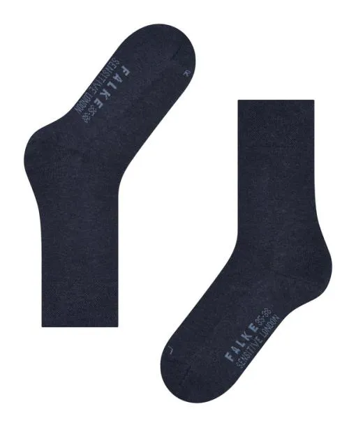 Women Sensitive London Women Socks Navy Mel FALKE Functionals
