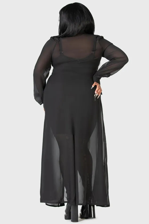 Women Shirt Killstar Cecile Maxi Dress