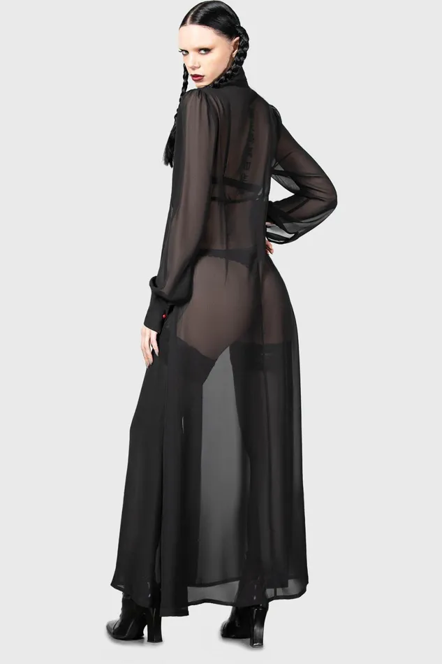 Women Shirt Killstar Cecile Maxi Dress
