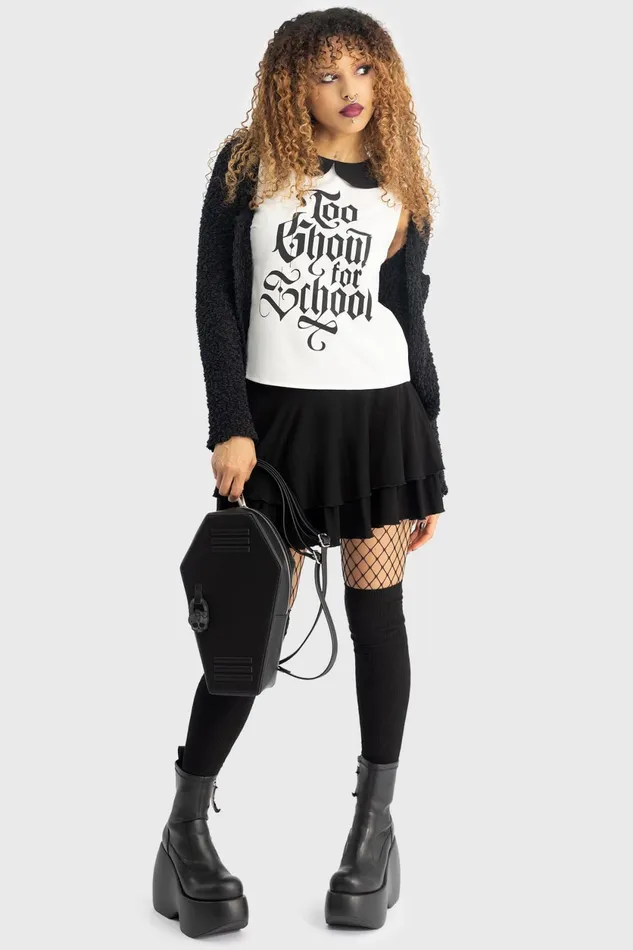 Women Shirts and Blouses Killstar Too Ghoul For School Blouse