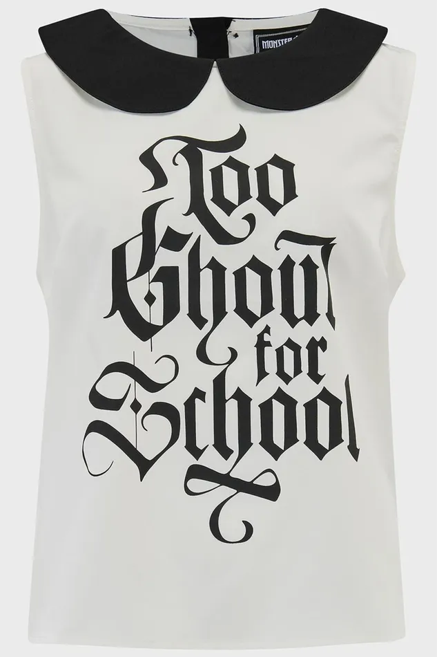 Women Shirts and Blouses Killstar Too Ghoul For School Blouse