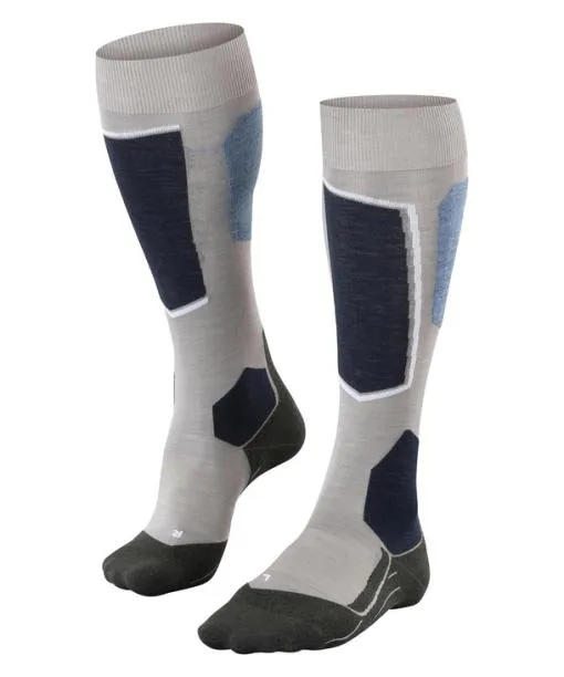 Women SK6 Pro Women Skiing Kneehigh Socks Mgrey Mel FALKE Ski Socks