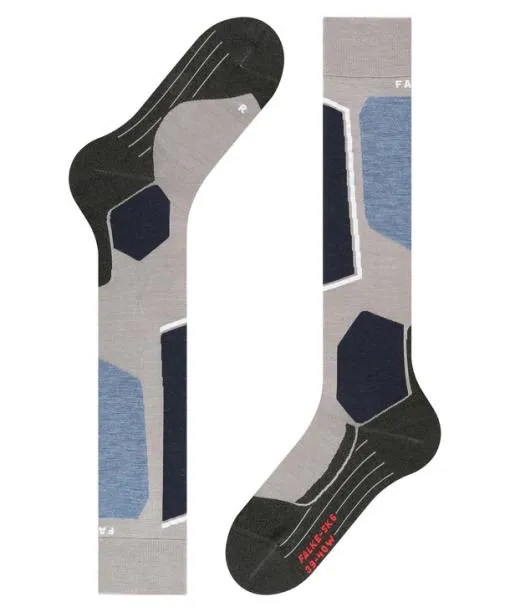 Women SK6 Pro Women Skiing Kneehigh Socks Mgrey Mel FALKE Ski Socks