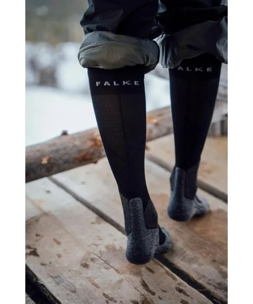 Women SK6 Pro Women Skiing Kneehigh Socks Mgrey Mel FALKE Ski Socks