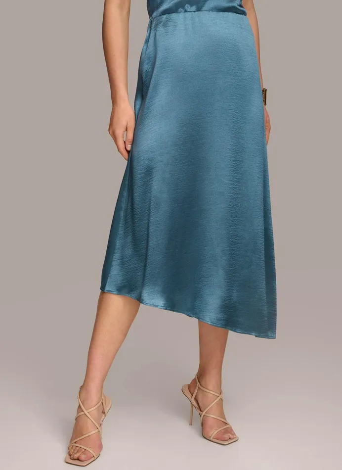 Women Skirts Donna Karan ASYMMETRICAL FLARE HEM SKIRT Tide