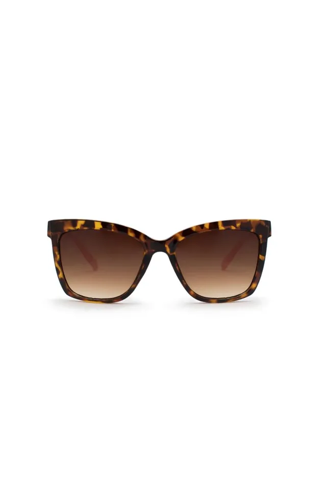 Women Square Color Blocked Sunglasses Tortoise Buffalo David Bitton Sunglasses