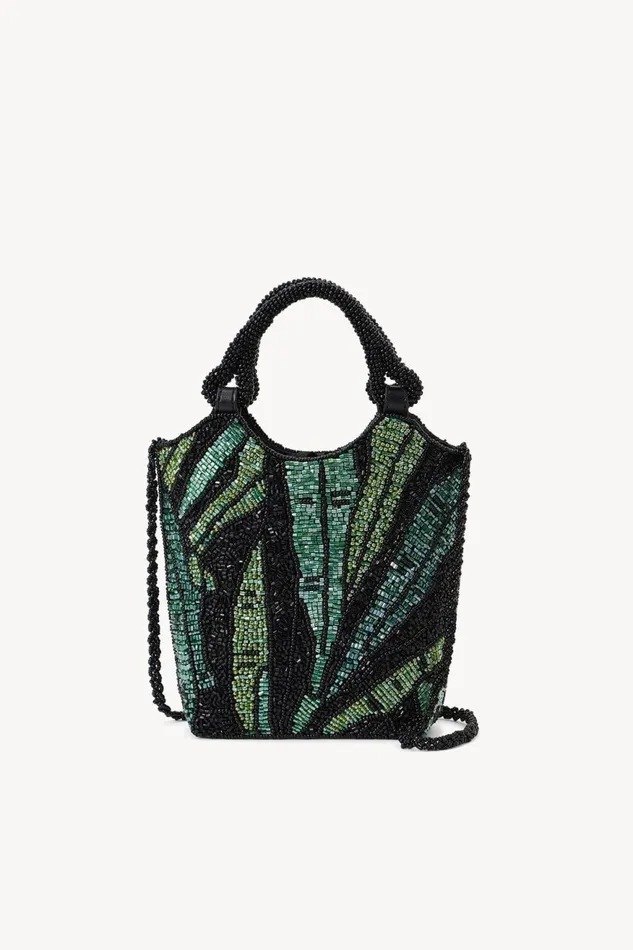 Women STAUD Beaded ZOE BEADED BAG GREEN PALM