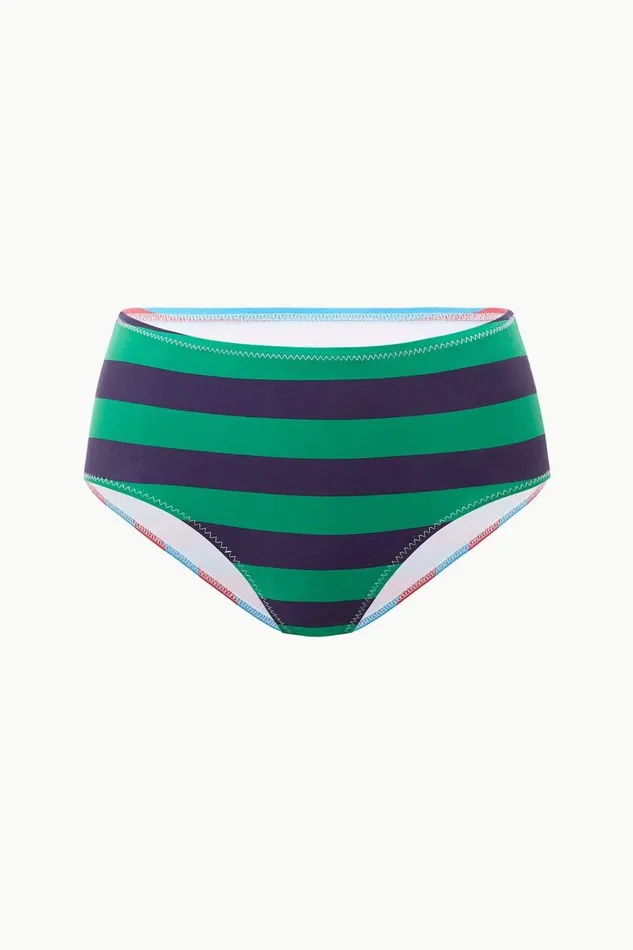 Women STAUD Bikinis DEVON HIGH RISE BIKINI BOTTOM CABANA STRIPE MULTI Women STAUD Bikinis DEVON HIGH RISE BIKINI BOTTOM CABANA STRIPE MULTI